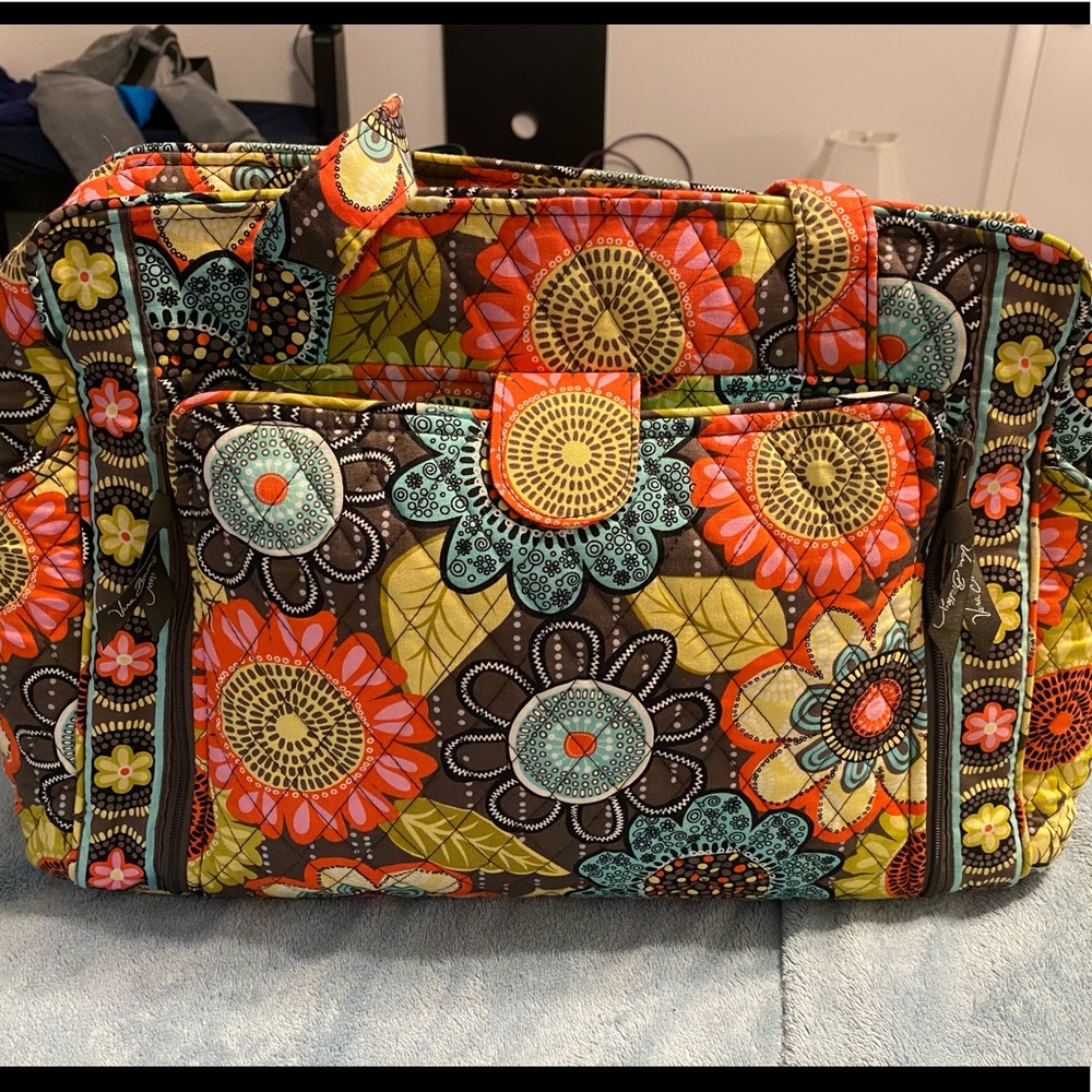 Vera Bradly Ultimate Diaper Bag in Flower Shower